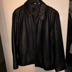 Alfani genuine leather jacket